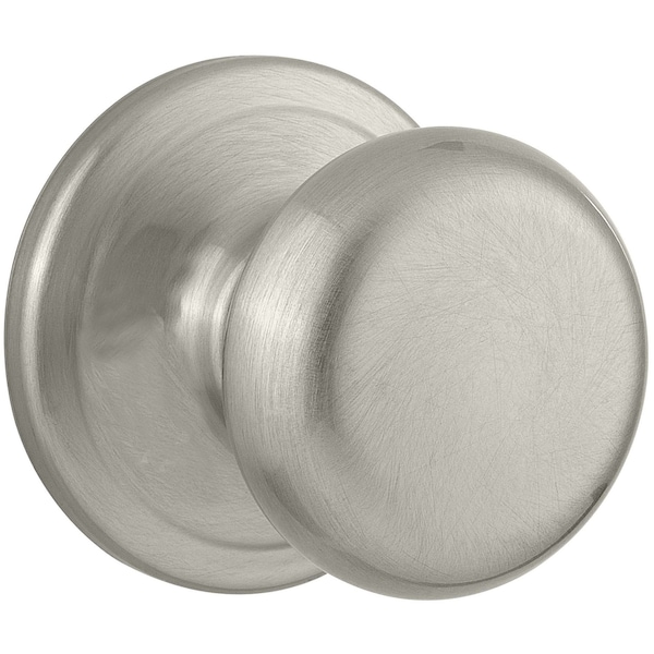 Clear Pack Juno Passage Lock W/ RCAL Latch and RCS Strike Satin Nickel Finish